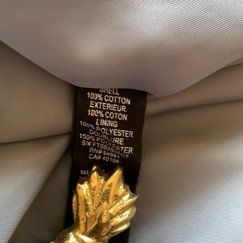 B’s Closet steel grey raincoat military style size M - Picture 12 of 12